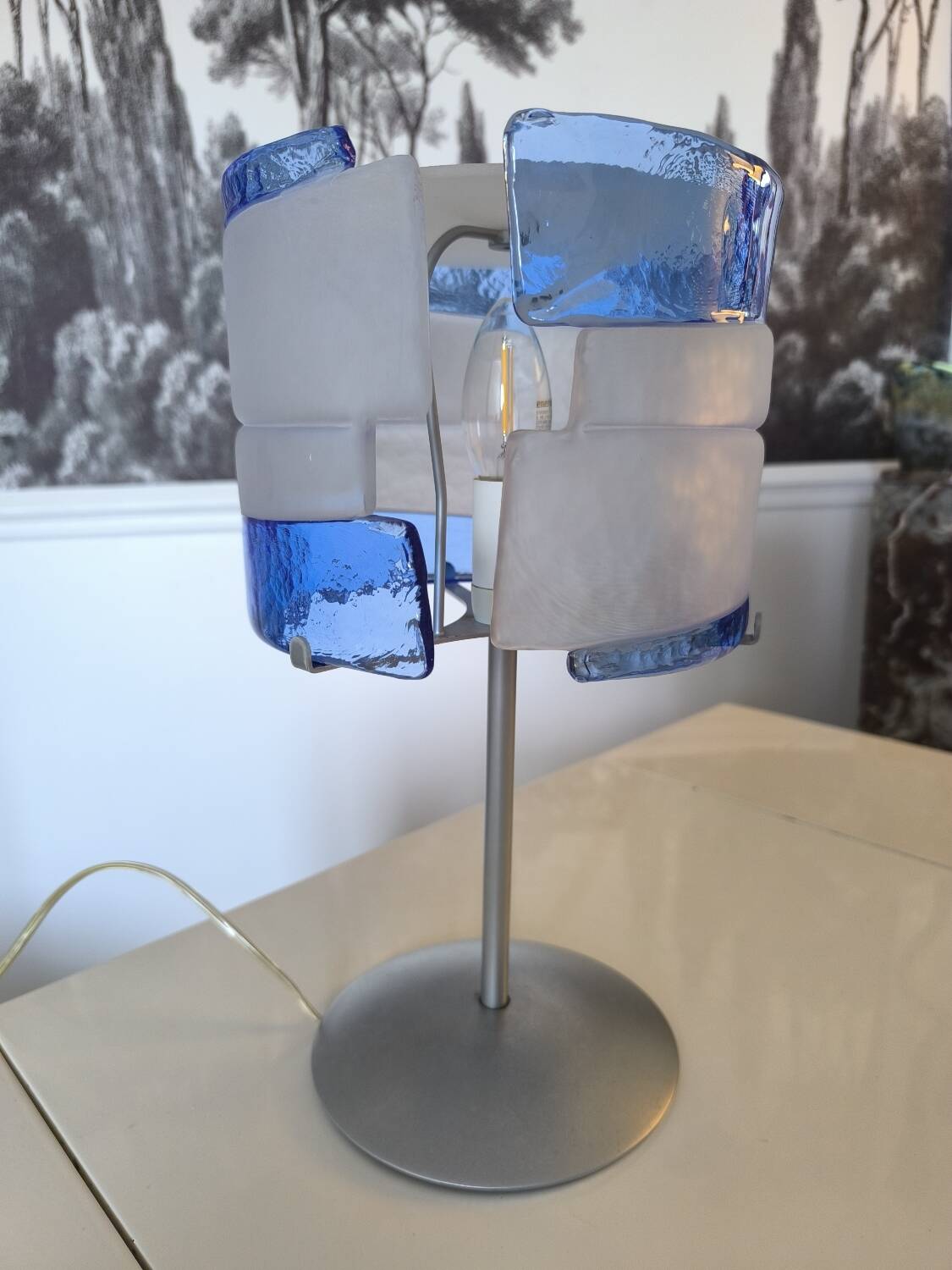 Modernist lamp made of Murano glass, Italy