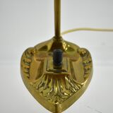 Brass Glass Vintage Table Lamp Style Vienna Secession, 1930s, Austria