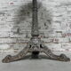 Bistro table with cast iron leg