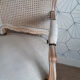 Armchair in white ceruse wood Louis XV style