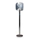 20th century italian chrome & glass floor lamp attributable to max ingrand