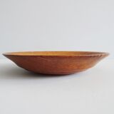 large teak plate, Danish teak bowl, diameter 32 cm