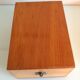 Varnished/vintage wood plug box 60s-70s