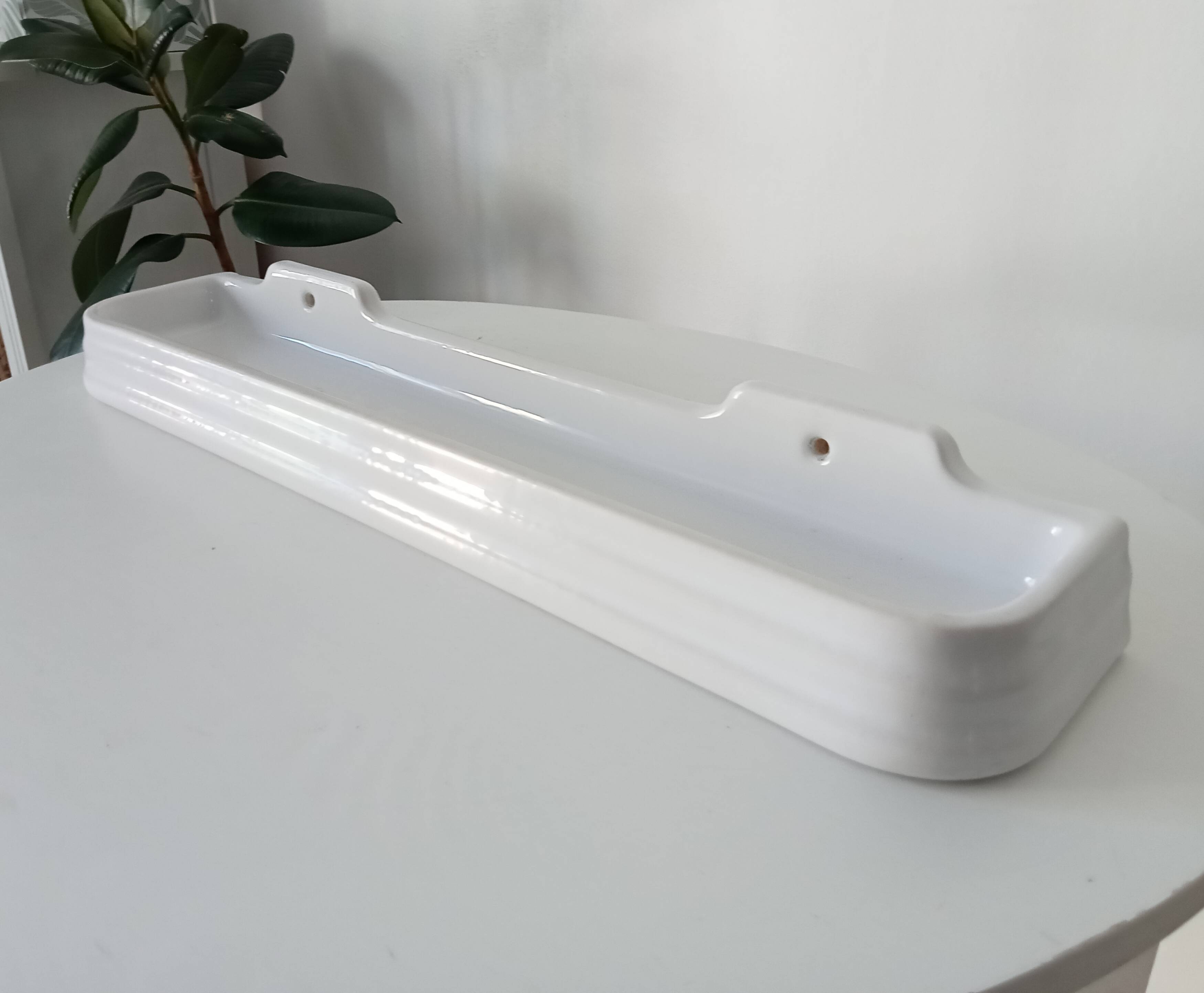 50s Art Deco Bathroom Wall Shelf