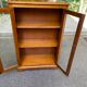 Louis Philippe display cabinet made of solid wood from the 1960s.