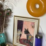 Peinture acrylique sous verre