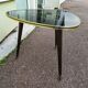 Table basse Formica vintage décor chinois asiatique tripode
