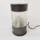 Lampe de table industriel metal graphité et verre Lita