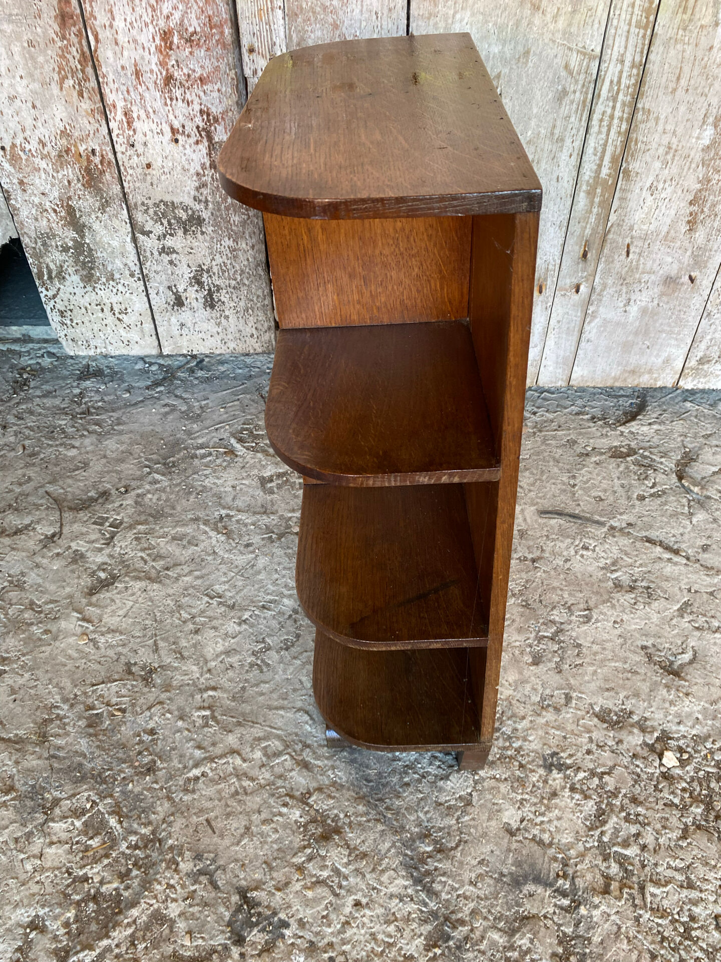Shelf antique furniture art deco oak wood 1920s 1930s vintage