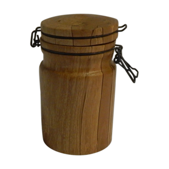 Wood jar turned
