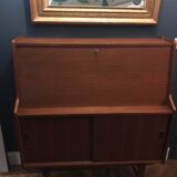 Secretary, vintage teak desk Scandinavian design