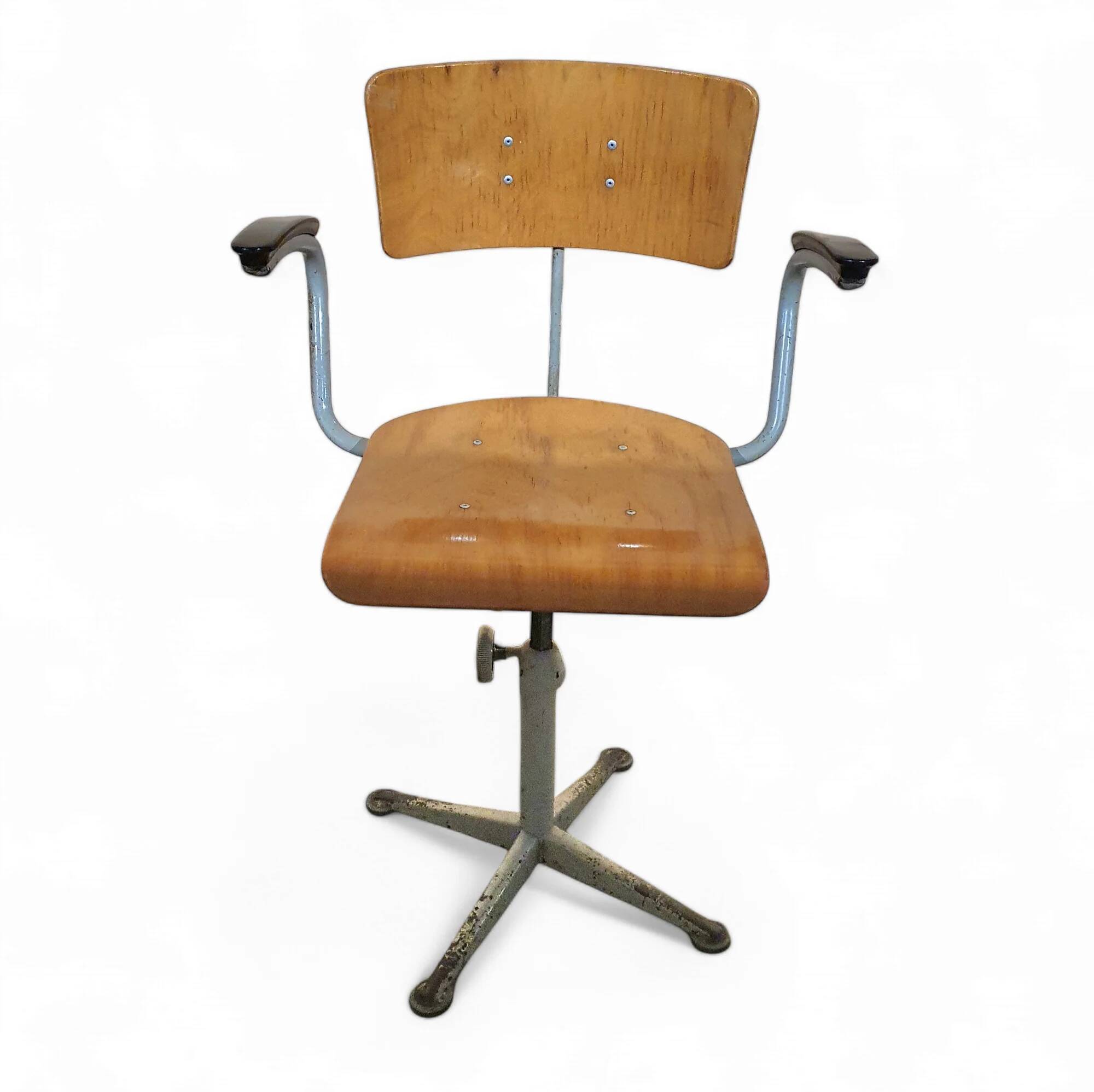 Friso Kramer for Ahrend Cirkel studio chair with arms / 1960s