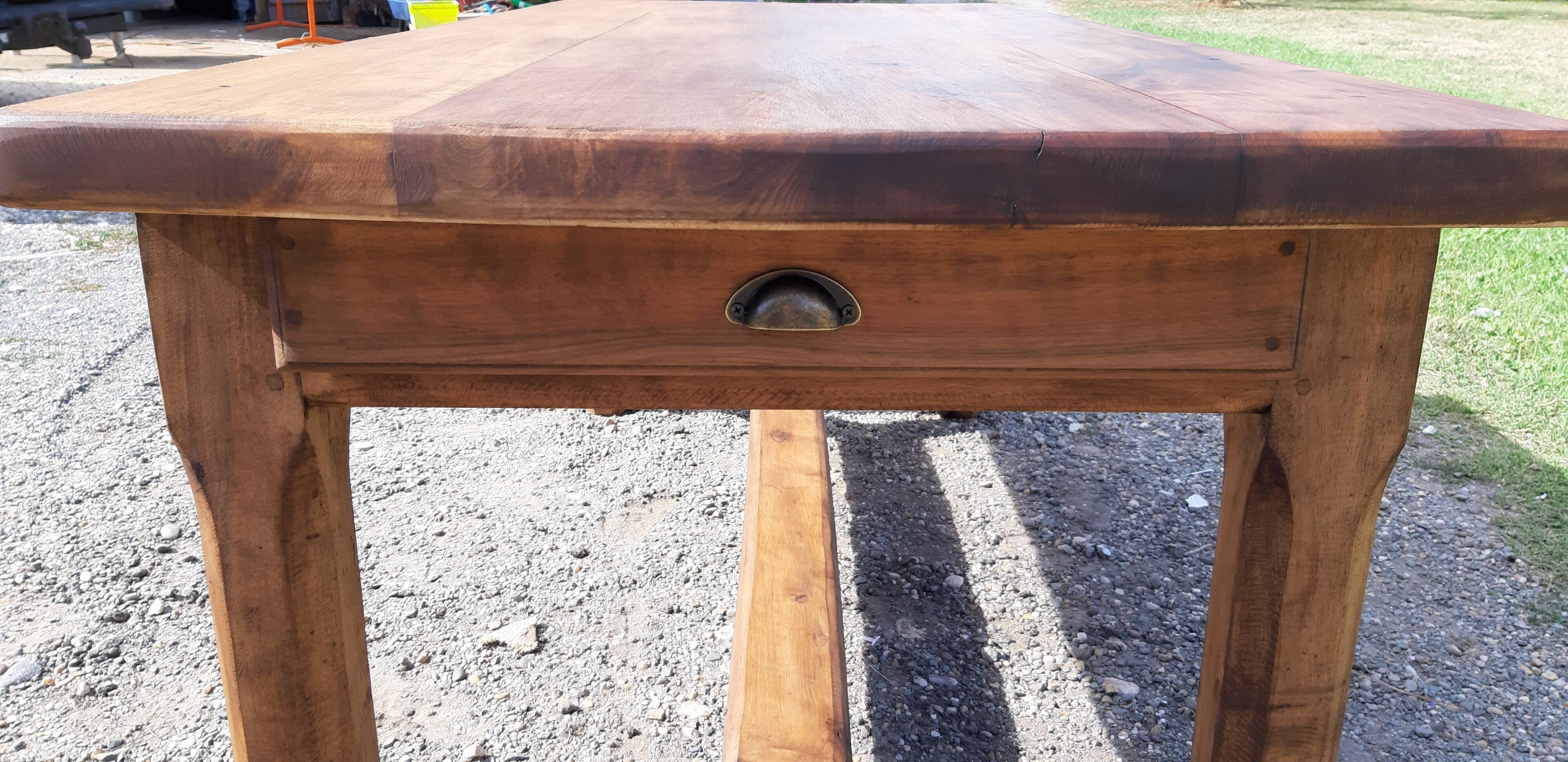 Table de ferme début 20ème en merisier