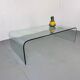 Modern Italian glass waterfall side table attr  Fiam, 1980s