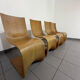 Lot de 4 chaises Contour par Alejandro Estrada pour Piegatto