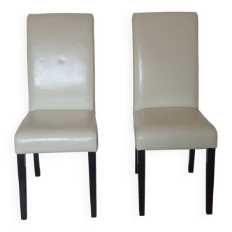 Vintage 80s skai chairs