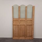 Partition in wood and glass 128 cm