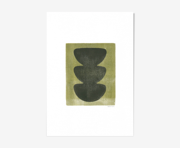 Peinture sur papier • M384 • signée eawy