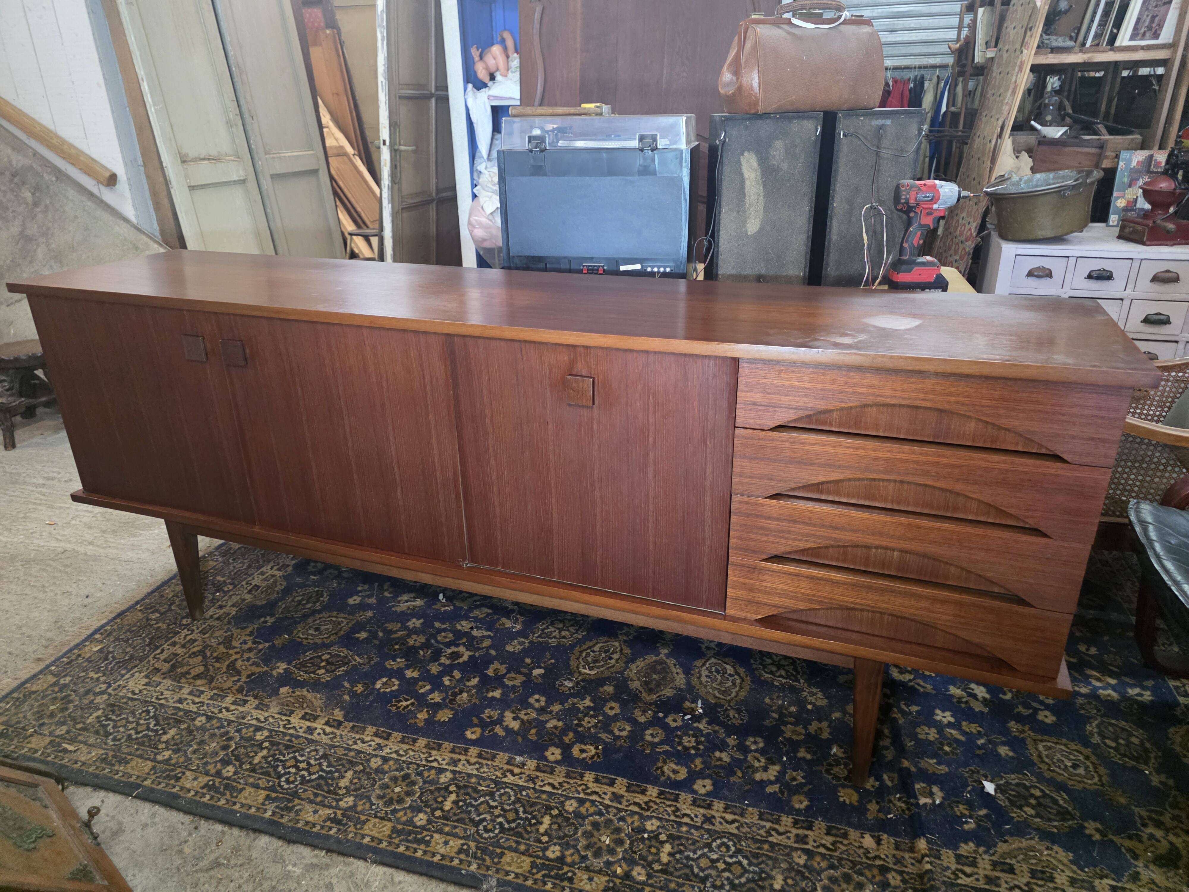 Scandinavian teak sideboard from the 1960s.