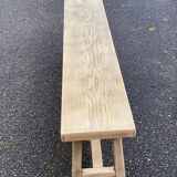 Renovated oak farm bench from the 20th century, 180cm.