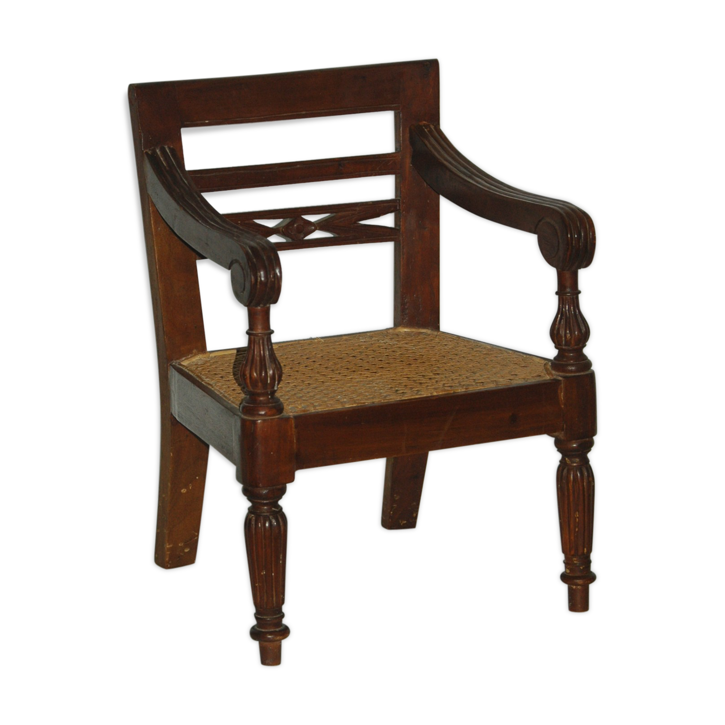 Children's armchair cannes ancient popular art style Napoleon III