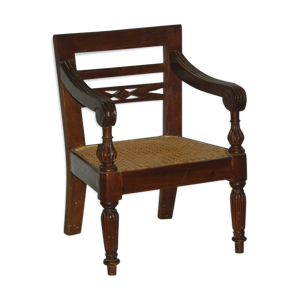 Fauteuil d'enfant cannée ancienne