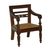 Children's armchair cannes ancient popular art style Napoleon III