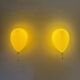 Pair of large Palloncino wall lamps by Yves Christin for Bilumen, 1984