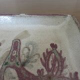 Ceramic dish by Gustave Reynaud 41cm Vallauris 1960 signed