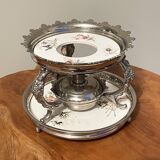 Silver-Plated J.N. Daalderop & Zn. Kettle, Burner and Stand, Chafing Dish, Teapot Warmer, Antique