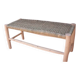 Woven Moroccan bench