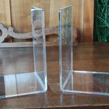 Plexiglas designer bookends