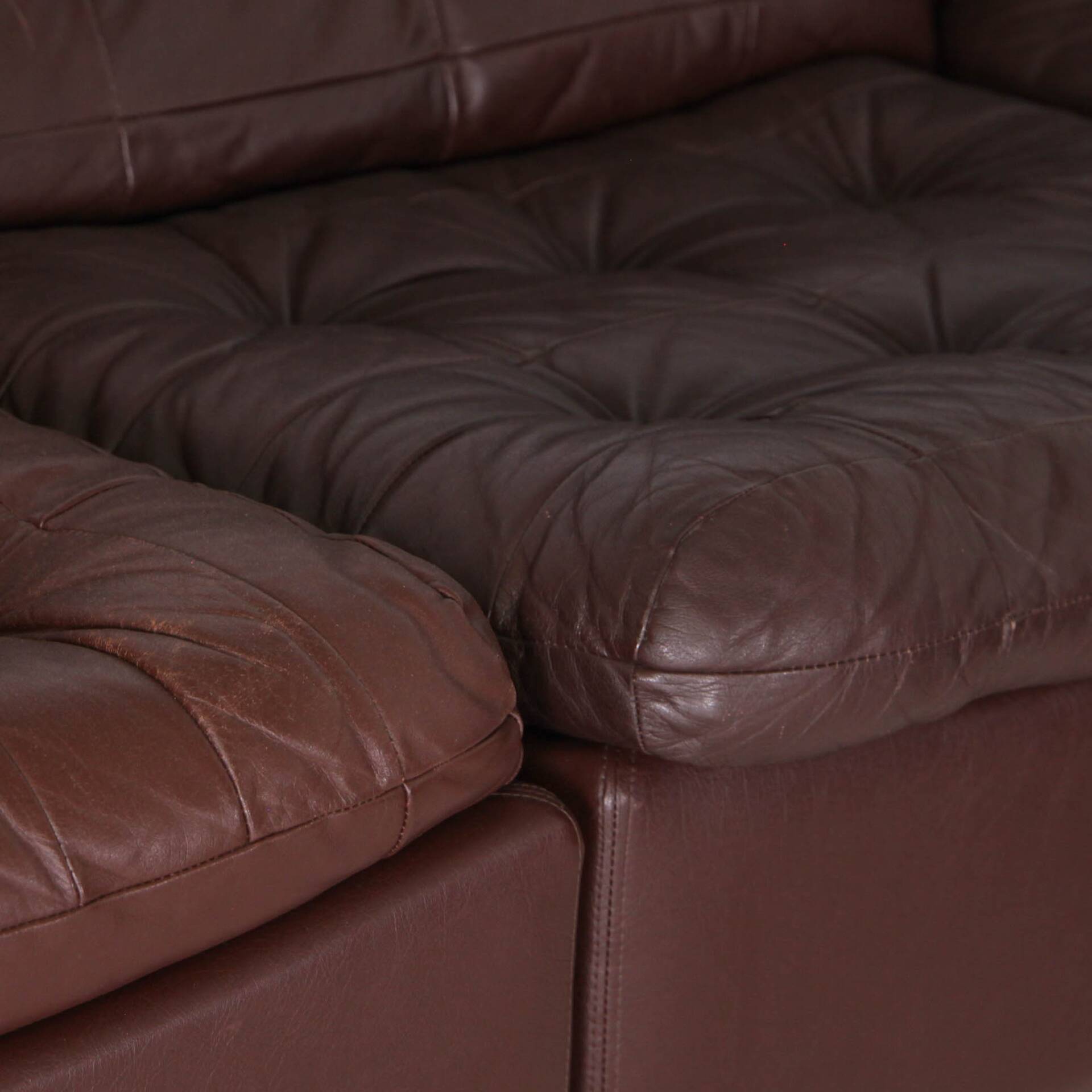 Modular leather sofa