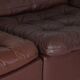 Modular leather sofa