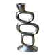 Circle candlestick by Matthew Hilton, solid aluminium, circa 1980