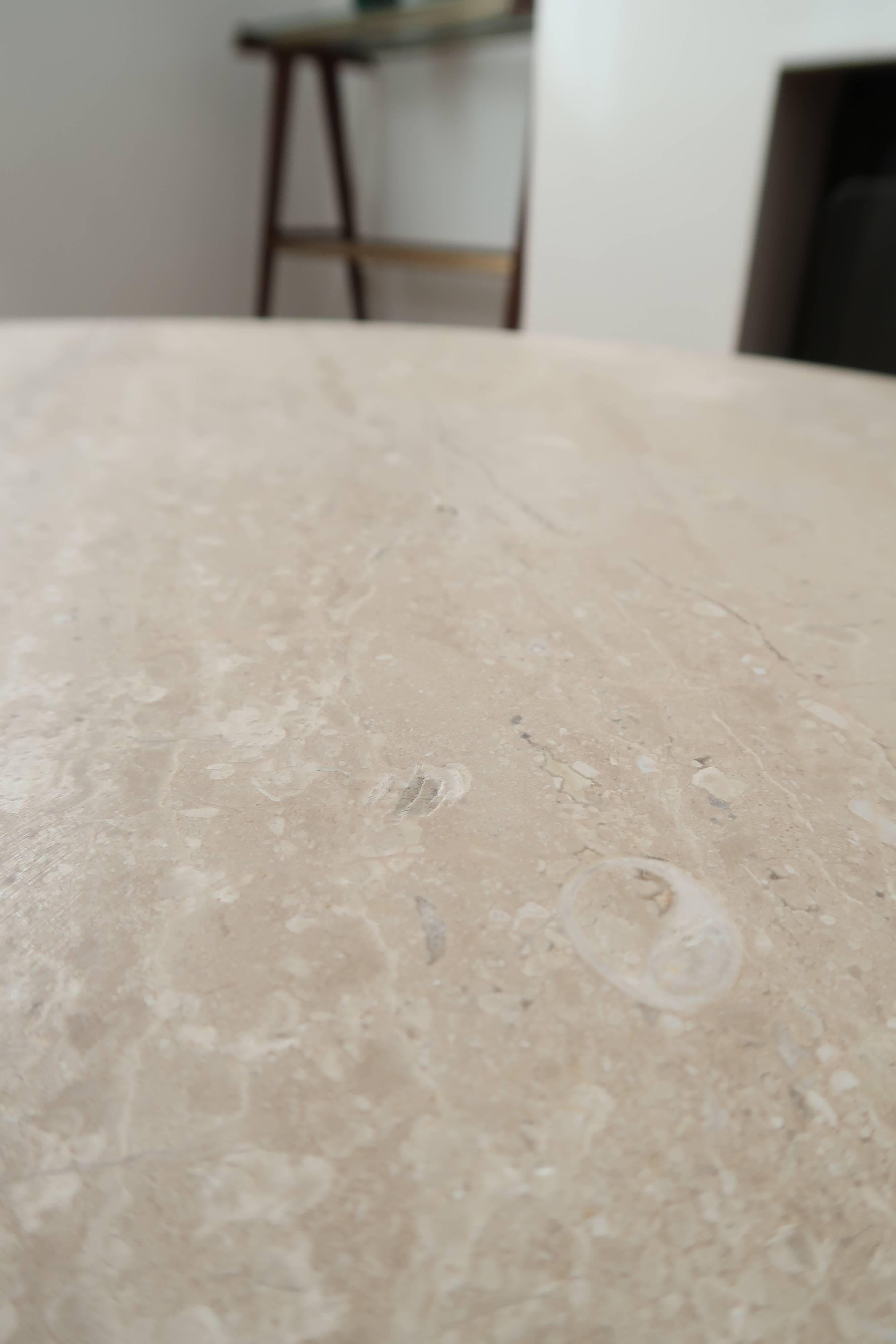 Travertine coffee table Roche Bobois