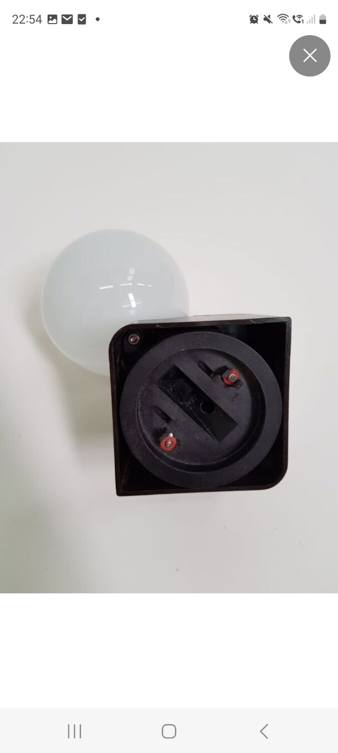 Vintage wall lamp in opaline glass and plastic 1970s