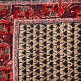 Vintage Indian Carpet Seraband handmade 65cm x 125cm 1970s, 1C801
