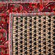Vintage Indian Carpet Seraband handmade 65cm x 125cm 1970s, 1C801