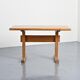 Solid pine table, Les Arcs, France.