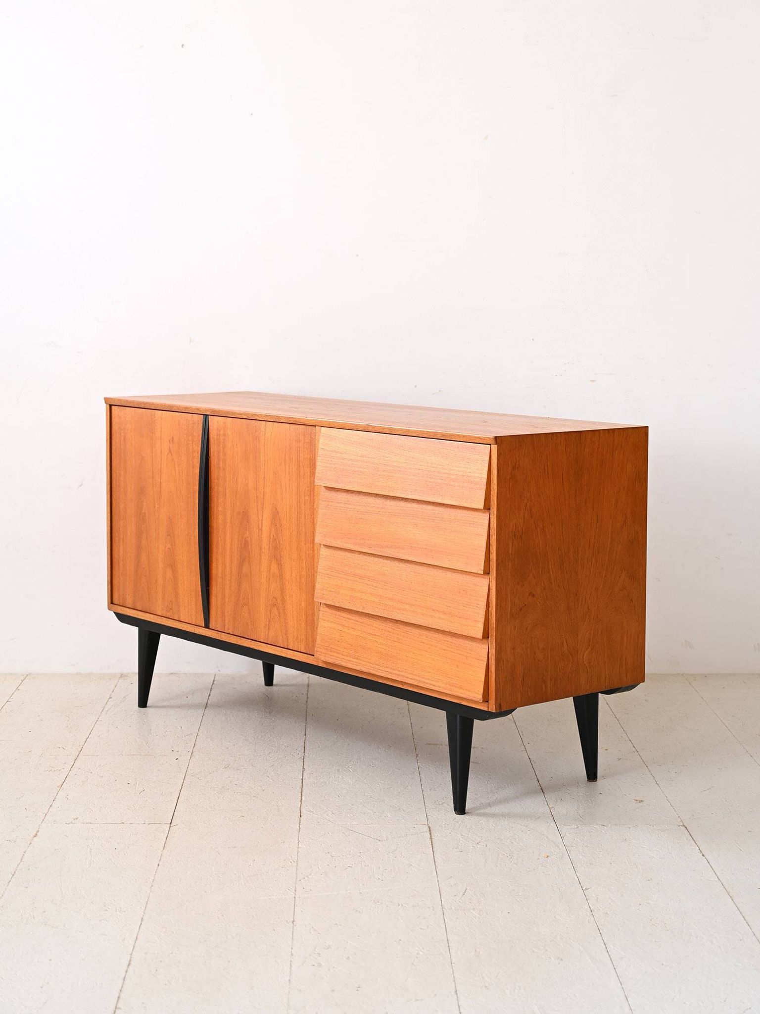 Scandinavian sideboard with black details
