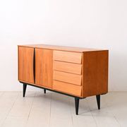 Scandinavian sideboard with black details