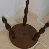 Solid wood tripod stool