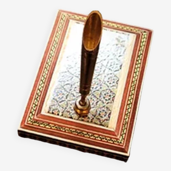 Old inlaid pen holder Iran