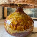 Stoneware lamp La Borne signed Migeon