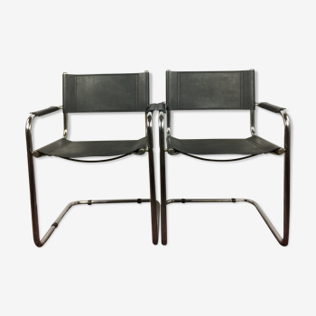 Pair of "Cantilever" armchairs