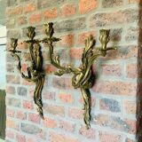 Louis XV style bronze wall light