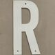 Lettre d’enseigne ancienne R / 27cm