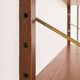 Danish vintage teak home office shelving unit, 1960s