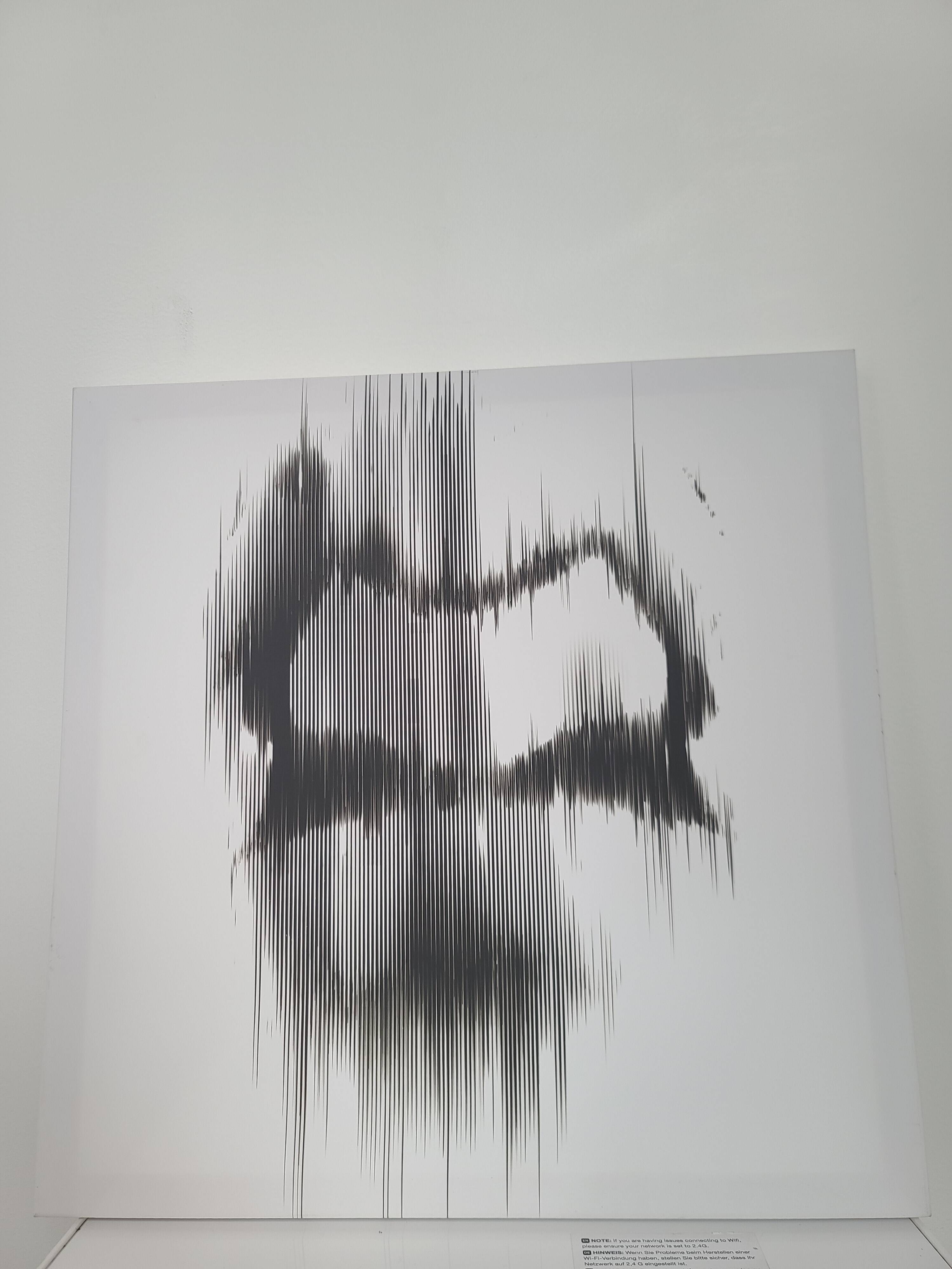 Painting on stretched canvas